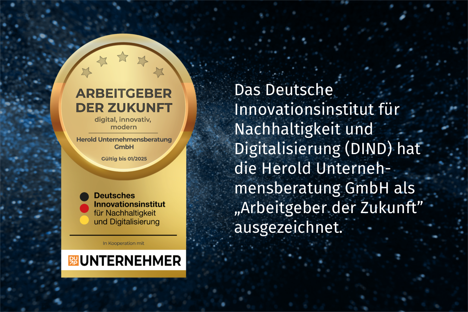 Herold Unternehmensberatung erneut als „Arbeitgeber der Zukunft“ ausgezeichnet